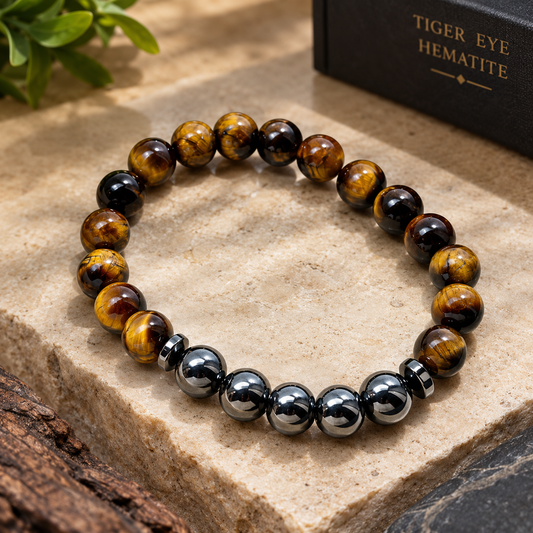 Hematite Tiger Eye Bracelet
