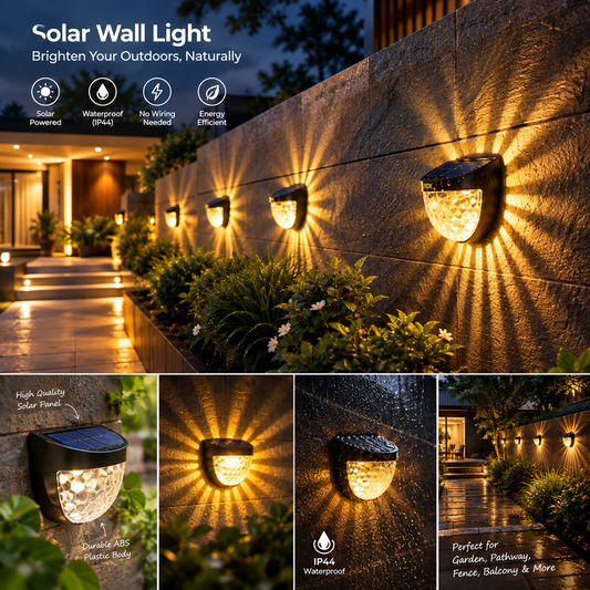 LED Solar Powered Fence Lights(Pack of 4)