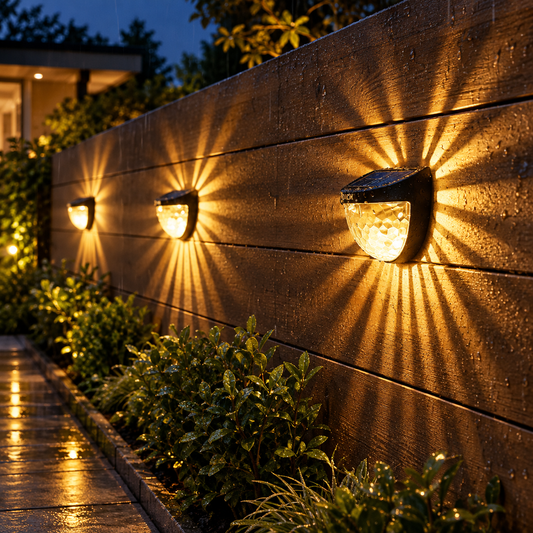LED Solar Powered Fence Lights(Pack of 4)