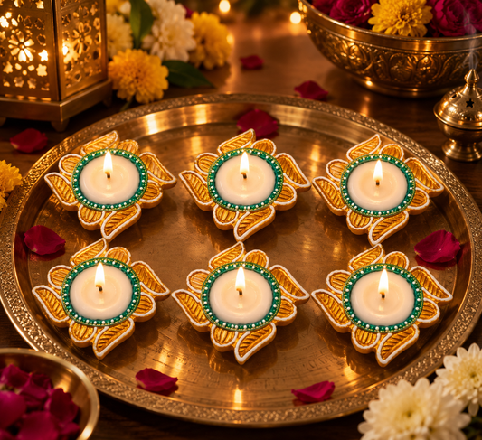 Decorative Diya Set