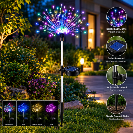 Seven Colors Gradient Solar Christmas Tree Light