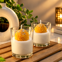 Glass Laddu Candle – Pack of 2