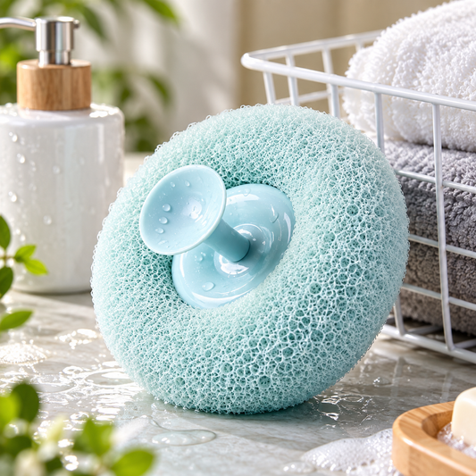 Bath Loofah & Body Scrubber with Suction Cup