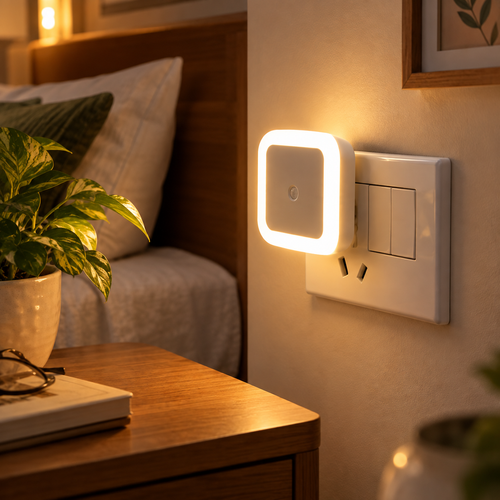 Motion Sensor Square Led Ceiling Light Flush Mount Garage Wall Lamp Warm White Light (Pack Of 2)