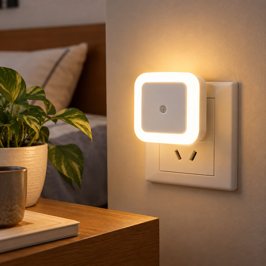 Motion Sensor Square Led Ceiling Light Flush Mount Garage Wall Lamp Warm White Light (Pack Of 2)