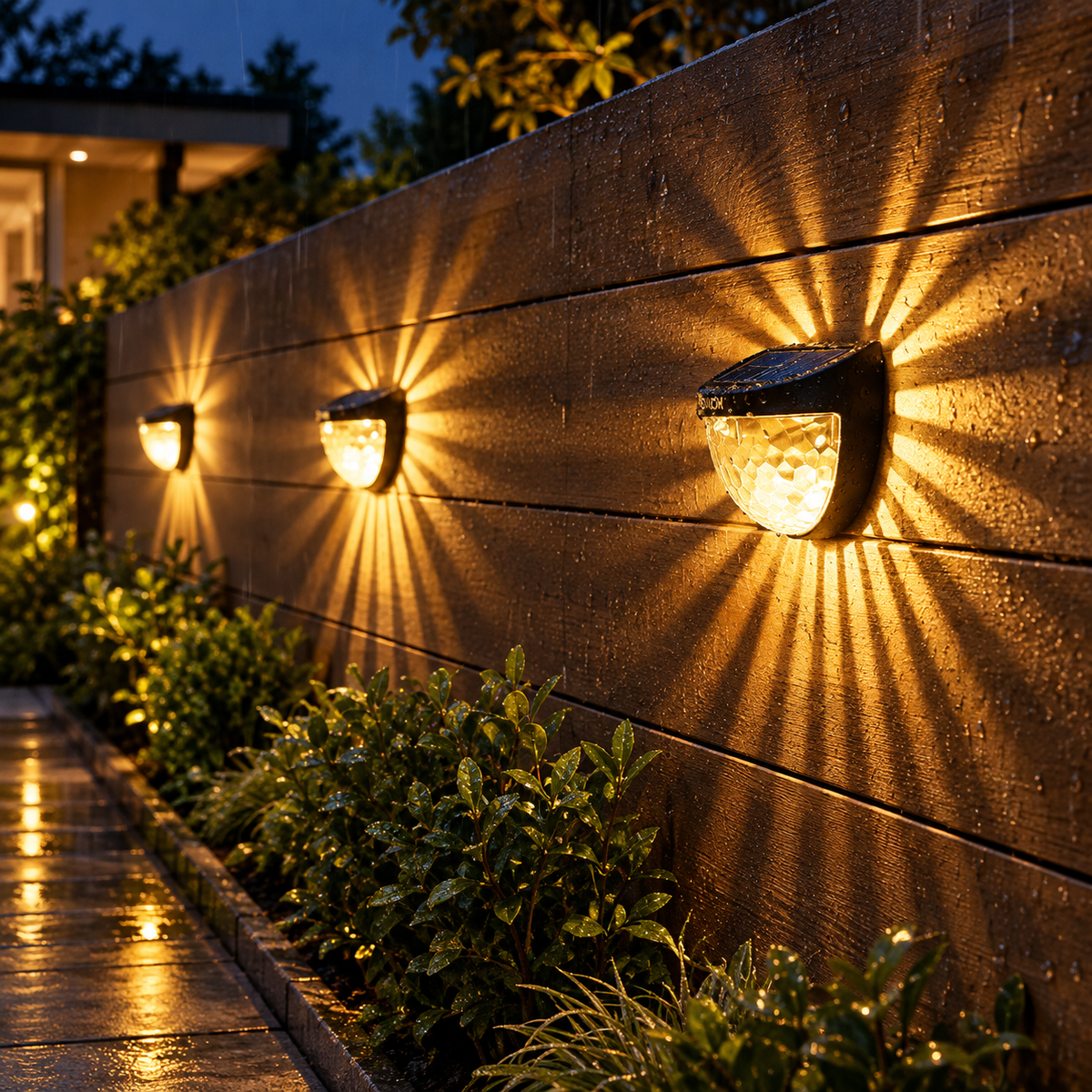 LED Solar Powered Fence Lights(Pack of 4)