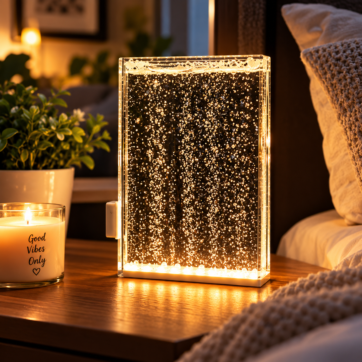 Snowy Street Lamp Night Light