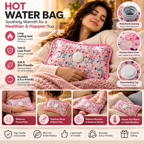 Warmer rechargeable baby hot water bottle electric warming pad