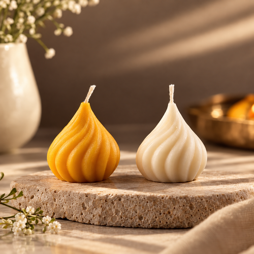 Modak Shaped Scented Candle (Pack of 4)