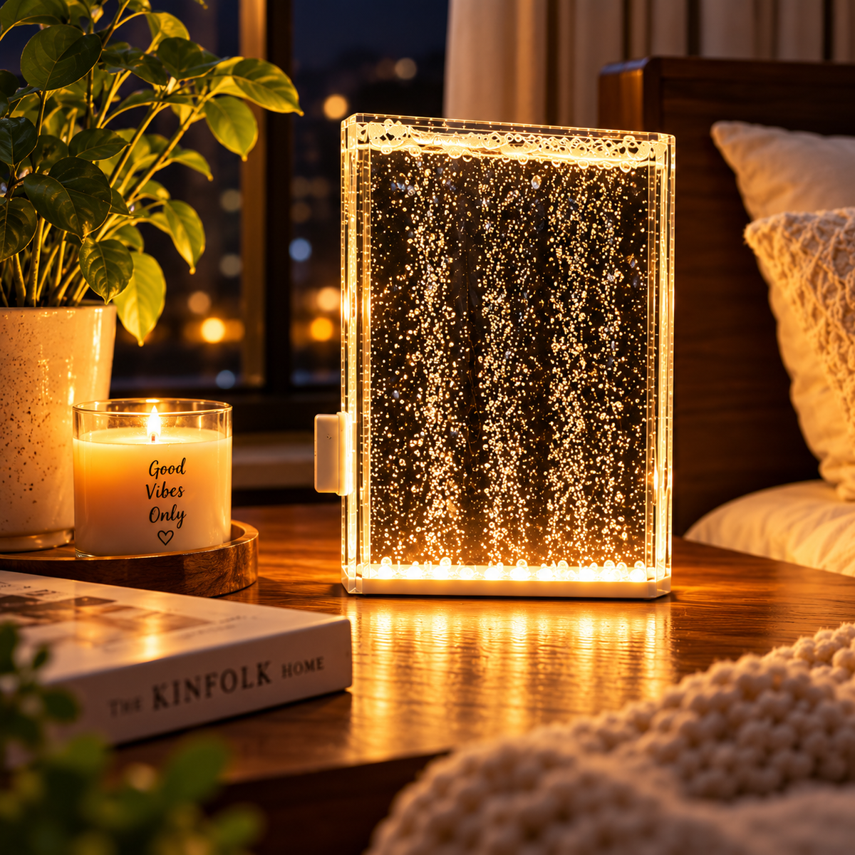 Snowy Street Lamp Night Light