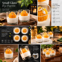 Glass Laddu Candle – Pack of 2